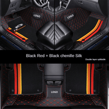 Charger l&#39;image dans la galerie, Custom Fit Car Floor Mats Waterproof Leather Double Layers Full Set With Logo for 99% Car Models
