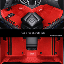 Загрузить изображение в средство просмотра галереи, Custom Fit Car Floor Mats Waterproof Leather Double Layers Full Set With Logo for 99% Car Models
