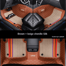 Charger l&#39;image dans la galerie, Custom Fit Car Floor Mats Waterproof Leather Double Layers Full Set With Logo for 99% Car Models
