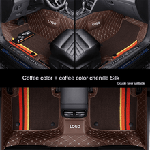Загрузить изображение в средство просмотра галереи, Custom Fit Car Floor Mats Waterproof Leather Double Layers Full Set With Logo for 99% Car Models
