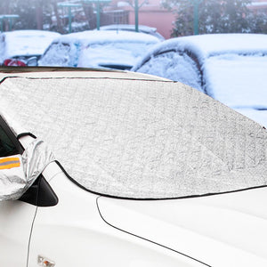 Magnetic Car Windshield Snow Cover Tarp Winter Ice Scraper Frost Dust Guard Sunshade Protector