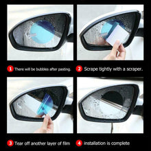 Cargar imagen en el visor de la galería, 4Pcs Soft Anti Fog Film Car Rear Mirror Protective Film Window Clear Rainproof Rear View Mirror Protective Anti-glare Clear Film

