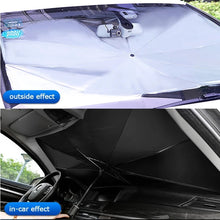Загрузить изображение в средство просмотра галереи, Car Windshield Sun Shade Cover Umbrella Uv Rays And Heat Sun Visor Protector Foldable Reflector Umbrella
