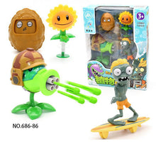 Load image into Gallery viewer, New Plants Vs. Zombies Toys 686-86 Machine Gun Pea Shooter Shell Zombie Suit Diving Zombie Skateboard Zombie Gift For Children
